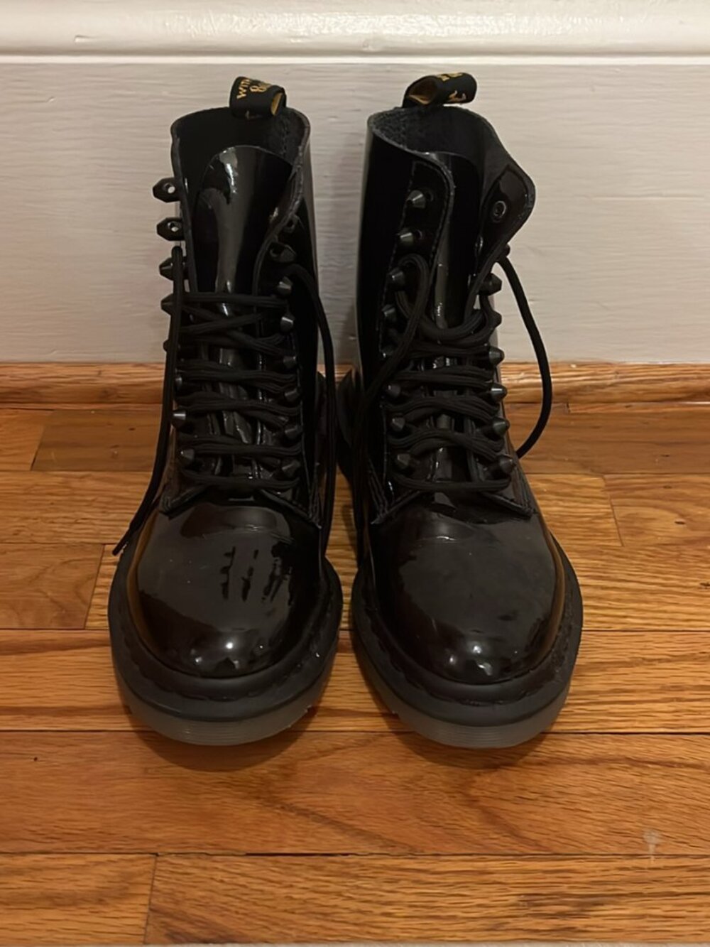 Dr. Martens Boots - Black Patent Leather - Size 5